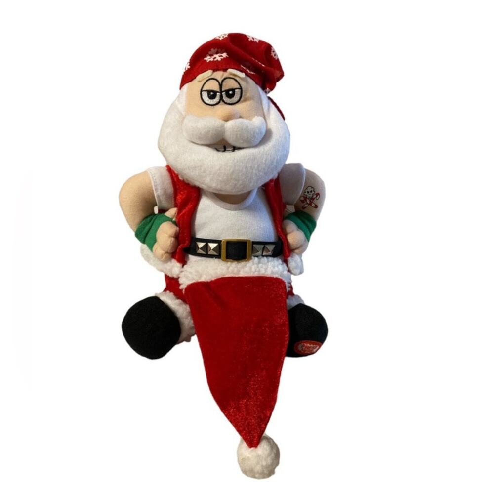 Spencer's Workshop Naughty South Pole Santa Plush Animated Musical Christmas